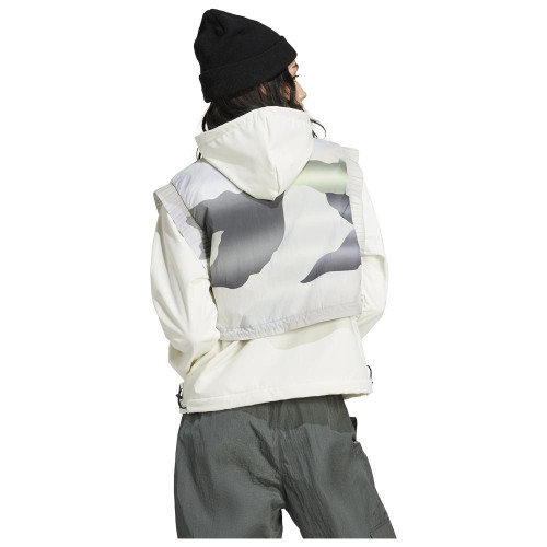Adidas Γυναικείο αμάνικο μπουφάν City Escape Camo Print Crop Vest